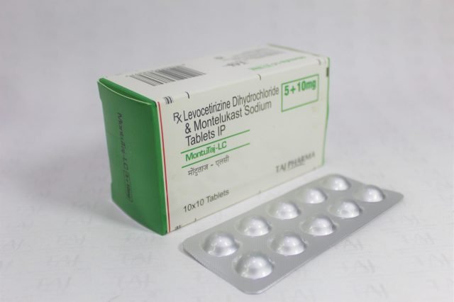 Levocetirizine Dihydrochloride & Montelukast Sodium Tablets IP 10mg+5mg 