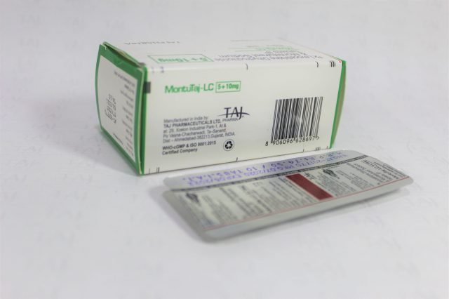 Levocetirizine Dihydrochloride & Montelukast Sodium Tablets IP 10mg+5mg 