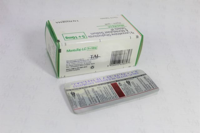 Levocetirizine Dihydrochloride & Montelukast Sodium Tablets IP 10mg+5mg 
