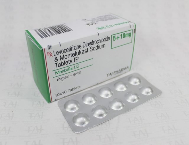 Levocetirizine Dihydrochloride & Montelukast Sodium Tablets IP 10mg+5mg 