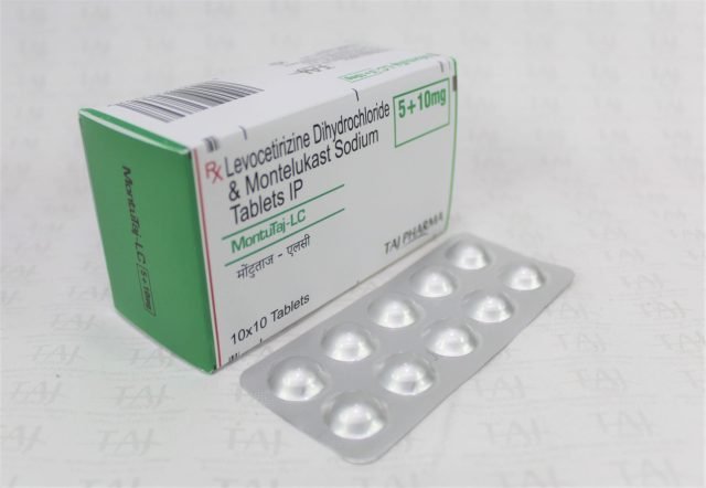 Levocetirizine Dihydrochloride & Montelukast Sodium Tablets IP 10mg+5mg 