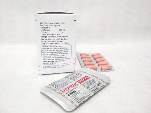 Levofloxacin Tablets (Levotaj) 500 mg Taj Pharma