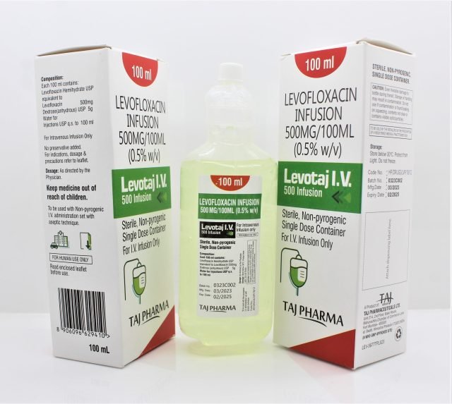 Levofloxacin Intravenous Infusion USP 500mg (Levotaj)