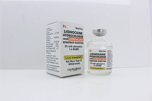 Lignocaine & Adrenaline Injection 2% w/v + (1:80,000)