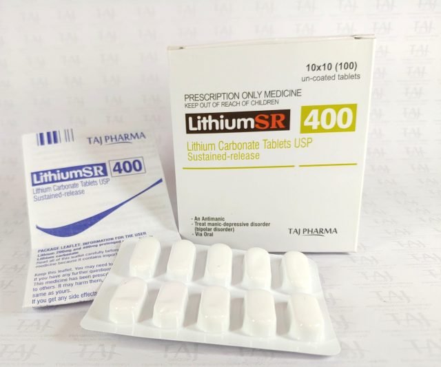 Lithium Carbonate Sustained Release Tablets USP 400mg