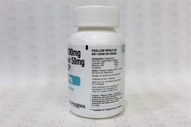 Lopinavir and Ritonavir Tablets USP 200mg+50mg
