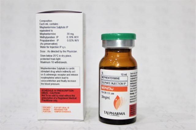Mephentermine Sulphate Injection IP 30mg/ml
