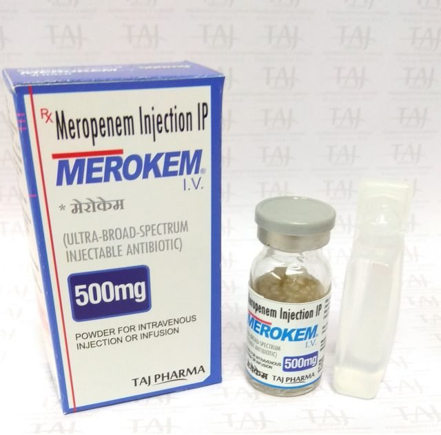  Merokenm (Meropenem) 500mg powder for solution for injection & infusion