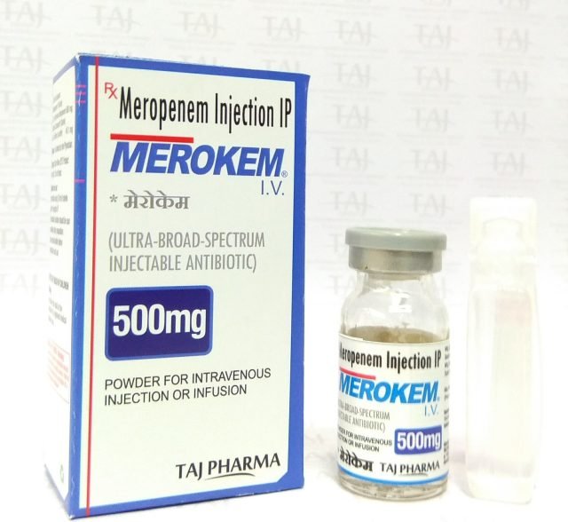 Merokenm (Meropenem) 500mg powder for solution for injection & infusion