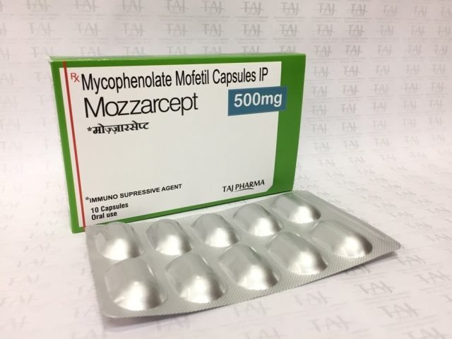 Mycophenolate Mofetil Capsules IP 500mg (MOZZARCEPT)