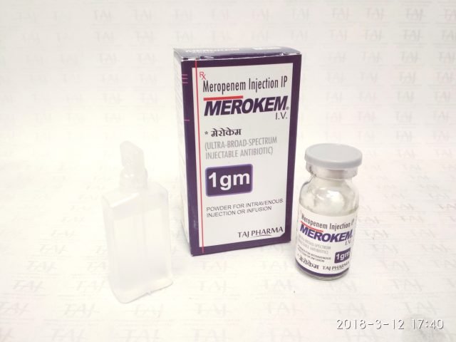  Merokenm (Meropenem) 1 g powder for solution for injection & infusion