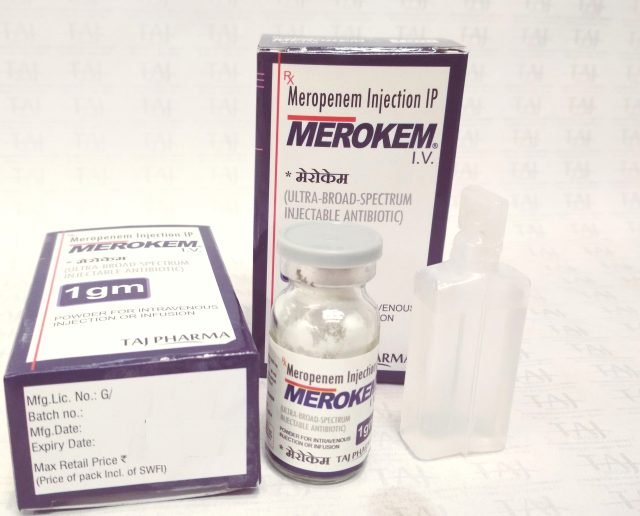  Merokenm (Meropenem) 1 g powder for solution for injection & infusion