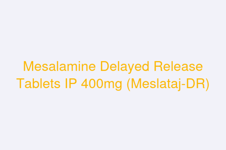 Mesalamine Delayed Release Tablets IP 400mg (Meslataj-DR)