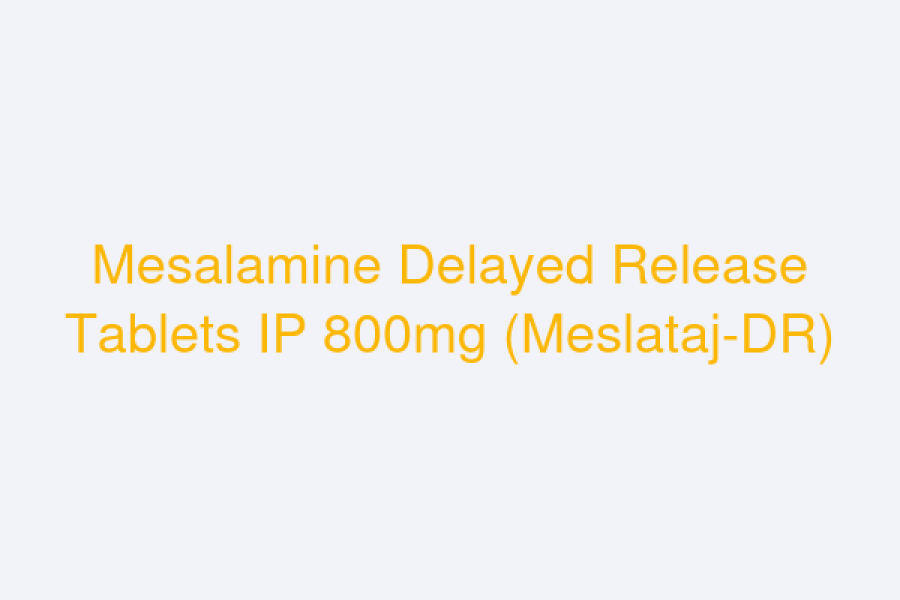 Mesalamine Delayed Release Tablets IP 800mg (Meslataj-DR)