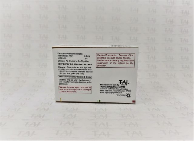 Methotrexate Tablets USP 2.5mg