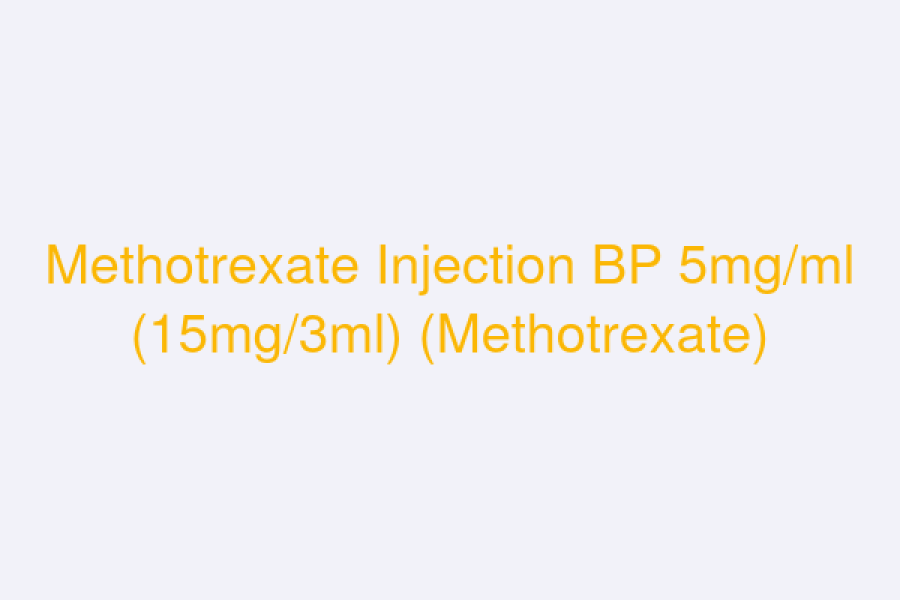 Methotrexate Injection BP 5mg/ml (15mg/3ml) (Methotrexate)