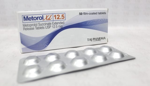 Metoprolol Succinate Extended Release Tablets USP 12.5mg Taj Pharma