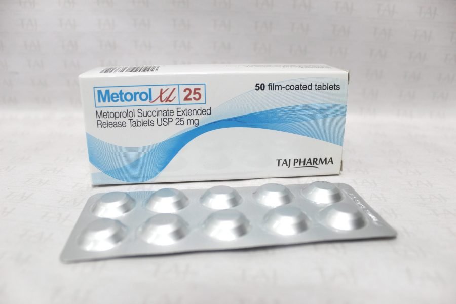 Metoprolol Succinate Extended Release Tablets USP 25mg Taj Pharma