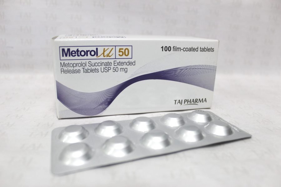 Metoprolol Succinate Extended Release Tablets USP 50mg Taj Pharma
