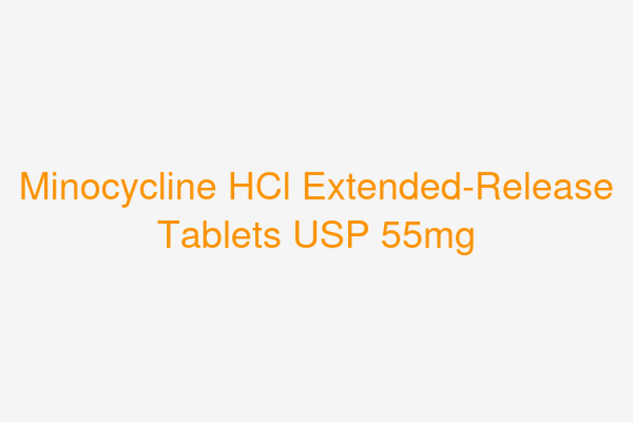 Minocycline HCl ER Tablets USP 55mg