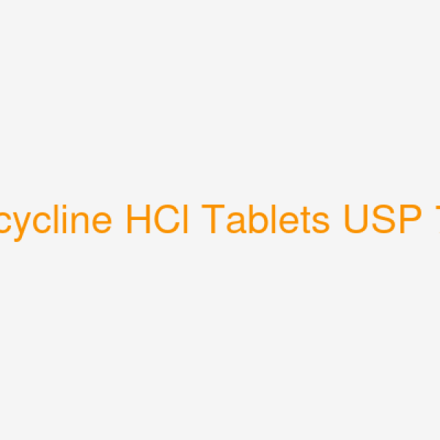 Minocycline HCl Tablets USP 75mg