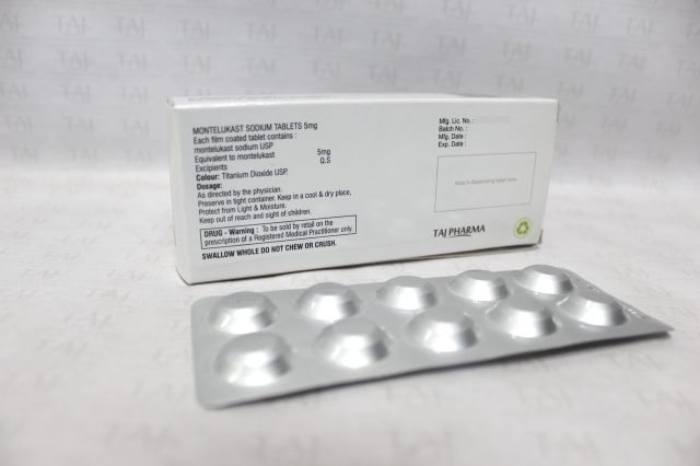 Montelukast Sodium USP tablet 5 mg Taj Pharma