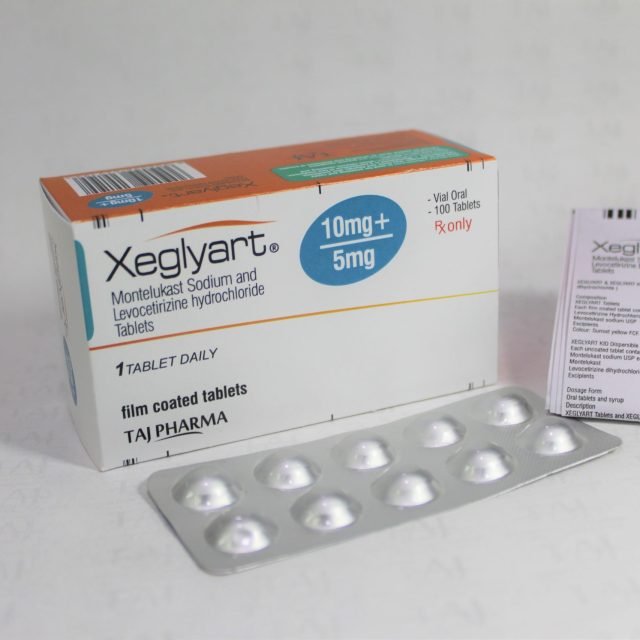 Montelukast Sodium and Levocetirizine Hydrochloride Tablets (10mg+5mg) (Xeglyart)