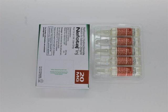 Nefopam Hydrochloride 20 mg/ml Injection