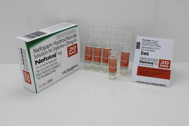 Nefopam Hydrochloride Injection 20 mg/ml (Nefotaj)