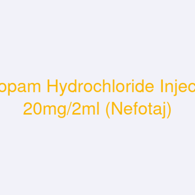 Nefopam Hydrochloride Injection 20mg/2ml (Nefotaj)