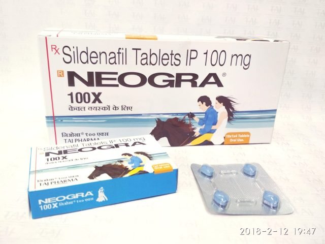Sildenafil Citrate IP 100mg Tablets (NEOGRA)