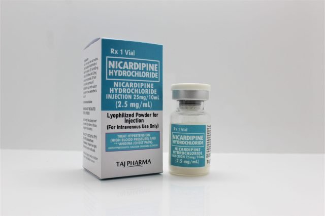 Nicardipine Hydrochloride Injection USP 25mg/10ml (2.5mg/ml)