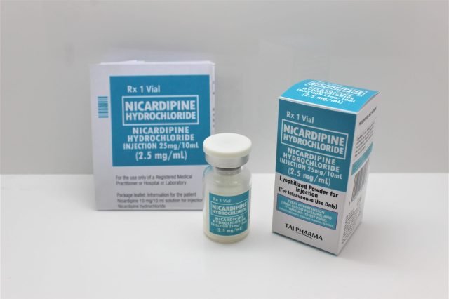 Nicardipine Hydrochloride Injection USP 25mg/10ml (2.5mg/ml)