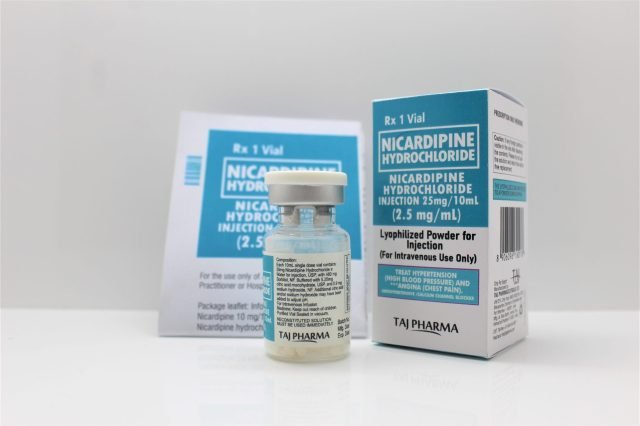Nicardipine Hydrochloride Injection USP 25mg/10ml (2.5mg/ml)