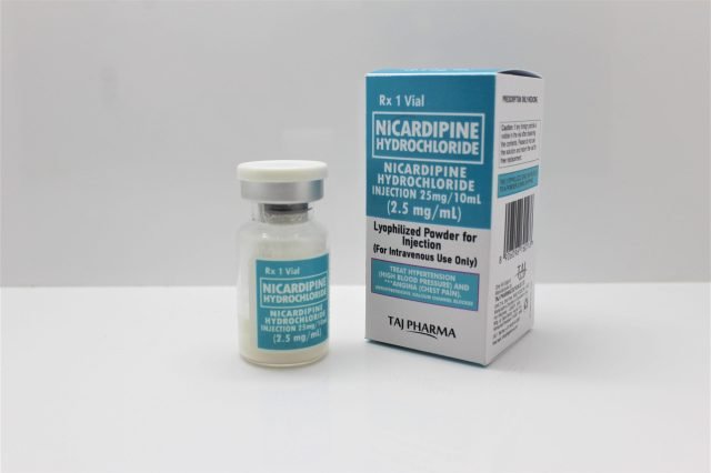 Nicardipine Hydrochloride Injection USP 25mg/10ml (2.5mg/ml)