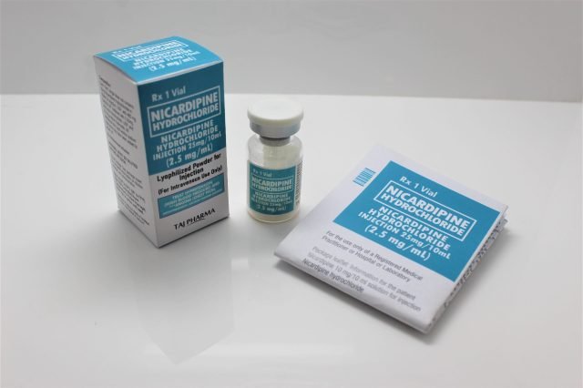 Nicardipine Hydrochloride Injection USP 25mg/10ml (2.5mg/ml)
