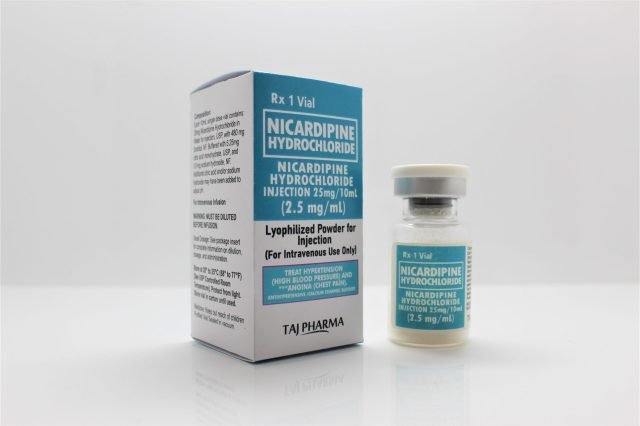 Nicardipine Hydrochloride Injection USP 25mg/10ml (2.5mg/ml)