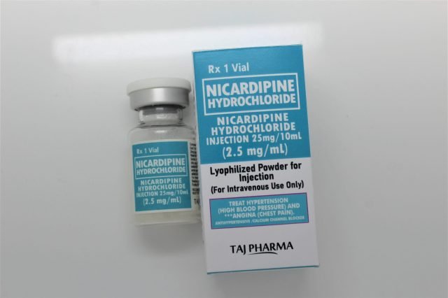 Nicardipine Hydrochloride Injection USP 25mg/10ml (2.5mg/ml)