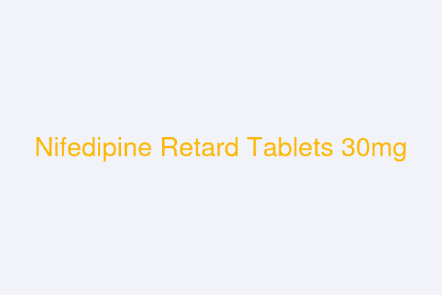 Nifedipine Retard Tablets 30mg