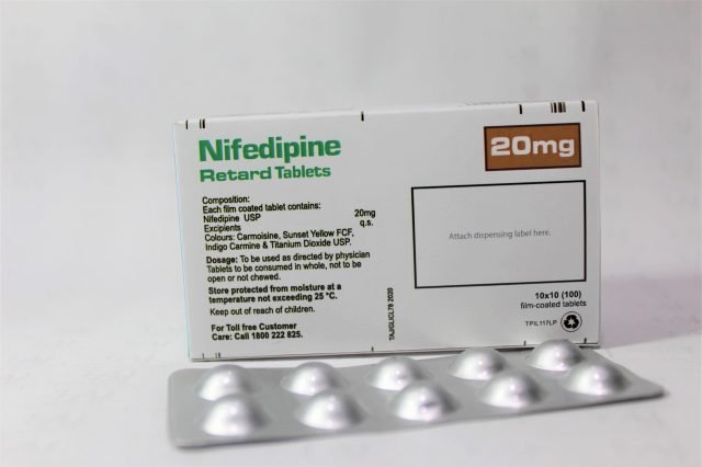 Nifedipine Retard Tablets 20mg