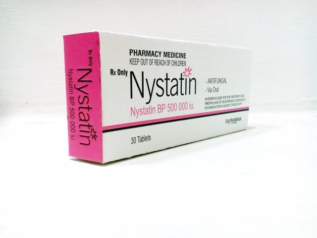 Nystatin Oral Tablets 500,000 I.U Tablets Taj Pharma