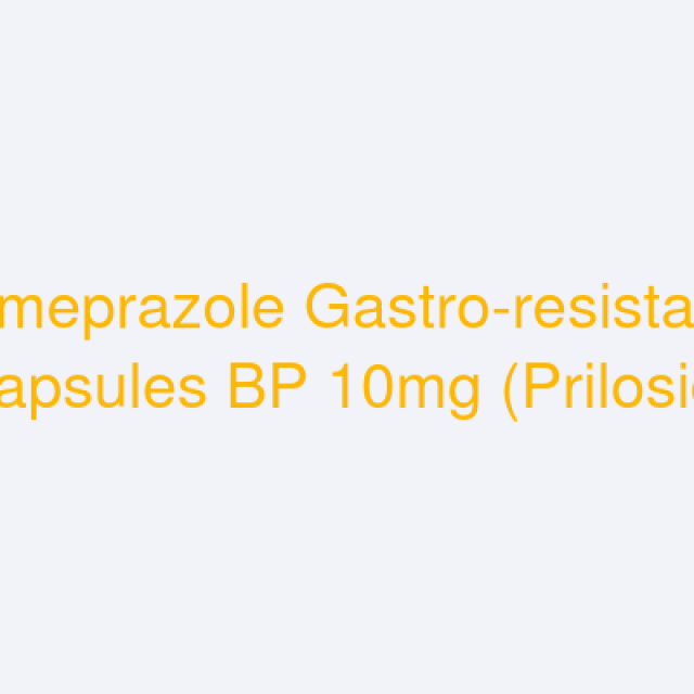 Omeprazole Gastro-resistant Capsules BP 10mg (Prilosid)