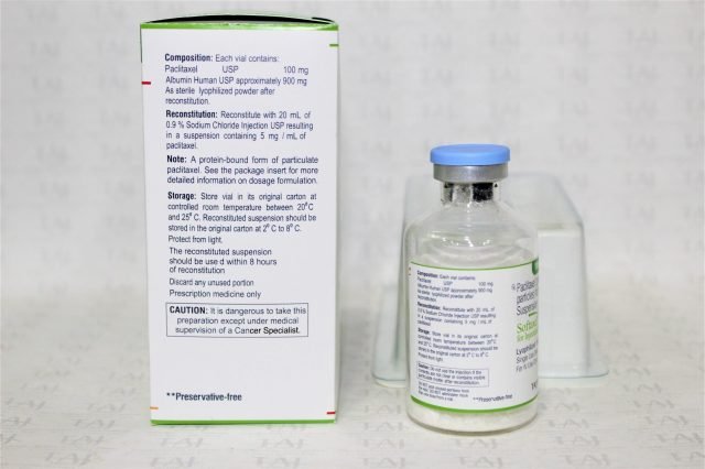 Paclitaxel (Protein-bound Particles) for Injectable Suspension 100mg