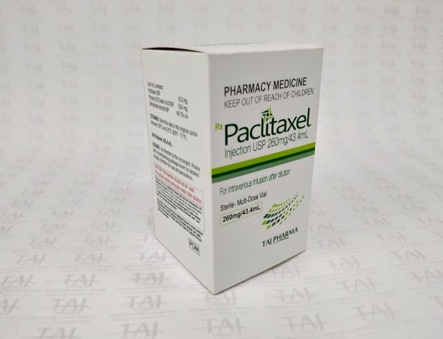  Paclitaxel injection USP 260mg/43.4ml Taj Pharma India