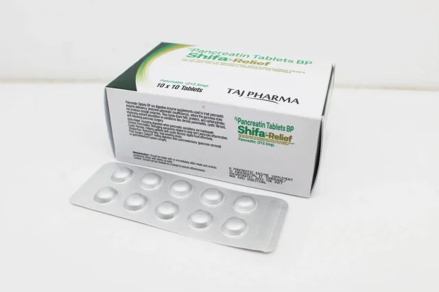 Pancreatin BP 212.5mg Tablets