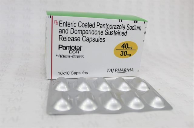 Enteric Coated Pantoprazole Sodium and Domperidone Sustained Release Capsules 40mg/30mg (Pantotaj DSR)