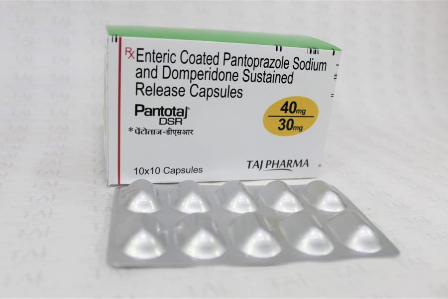 Enteric Coated Pantoprazole Sodium and Domperidone Sustained Release Capsules 40mg/30mg (Pantotaj DSR)