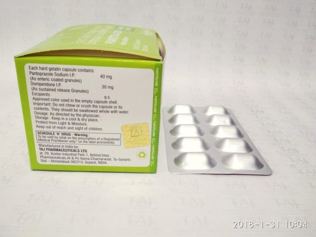 Pantoprazole Sodium & Domperidone SR Capsules-Pantotaj-dsr