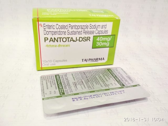 Pantoprazole Sodium & Domperidone SR Capsules-Pantotaj-dsr