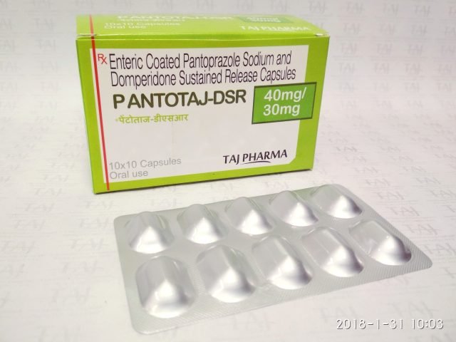 Pantoprazole Sodium & Domperidone SR Capsules-Pantotaj-dsr